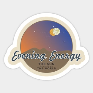 evening energy Sticker